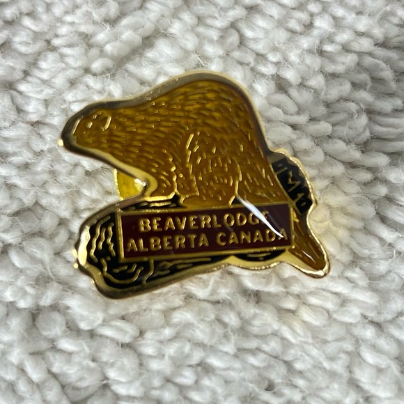 5/$25 Vintage Beaverlodge Alberta Canada Enamel Souvenir Pin - Picture 12 of 12